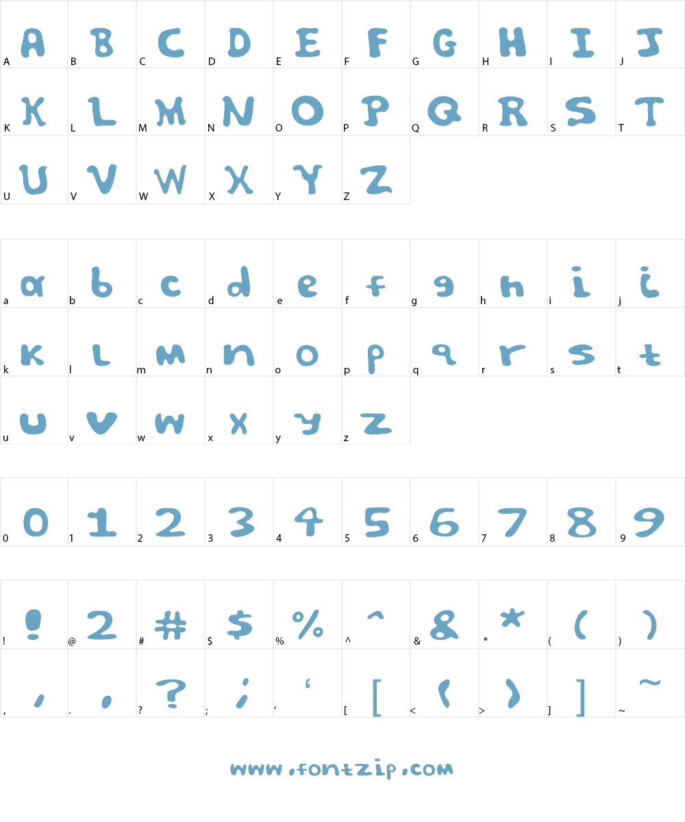 Spooky Font Character
